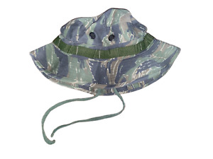 ORIGINAL Vietnam Era US Army ERDL Camo Ripstop Jungle Boonie Hat