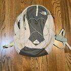 The North Face Jester Backpack Gray MintGreen Laptop Outdoor School Hiking Trail