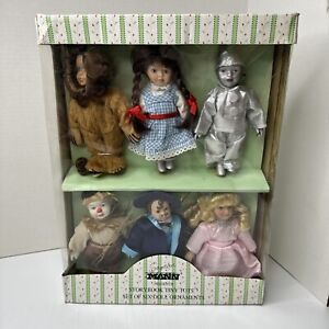 SEYMOUR MANN SET of 6 Wizard of Oz Doll Ornaments Tiny Tots 6” RARE Vintage