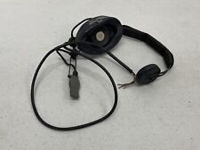 Vintage US Military Roanwell Aviation Headphones Headset Microphone 29740 10387