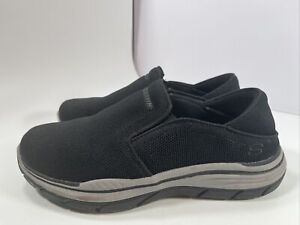 Skechers Mens 9 Extra Wide Black Expected 2.0 Demar Slip On Shoes Sneakers