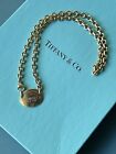 TIFFANY & CO 18KT YELLOW GOLD NECKLACE, R2T Return To, Rare! Heavy! With Box!