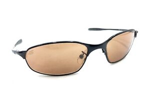 Serengeti Vedi 6824 Black Wrap Oval Sunglasses Brown Lens 140 Italy Men Women