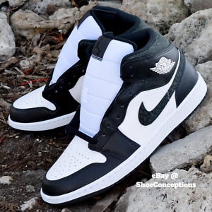 Nike Air Jordan 1 Mid SE Shoes Off Noir Black White FB9911-001 Men's Sizes NEW