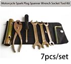 7 Pcs/Set Motorcycle Spark Plug Spanner Wrench Socket Plier Screwdriver Tool Kit (For: Triumph Thruxton)