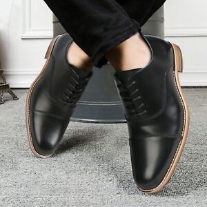 Business Oxford Derby Shoe Men's Dress Shoes Synthetic leather Shoes Black