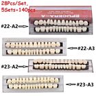 5 Sets Acrylic Resin Denture Shade A2 A3 Dental Full Set False Teeth Upper Lower