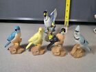 Ceramic Bird Figurines Lot of 5 One with repairs #2815L262