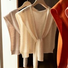 Hyper Trend Cardigan Shawl Sweater Wool Soft Cashmere Sleeve Neck Scarf Warm