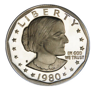1980-S Cameo GEM Proof (Susan B Anthony) US One Dollar Free S&H W/Tracking 3129