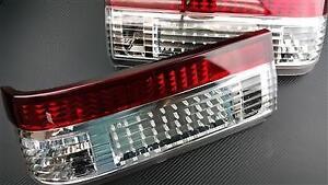 P2M 2 PIECE CRYSTAL REAR TAIL LIGHT KIT W/ LED FOR 84-87 TOYOTA COROLLA AE86 GTS