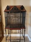 cast iron bird cage vintage