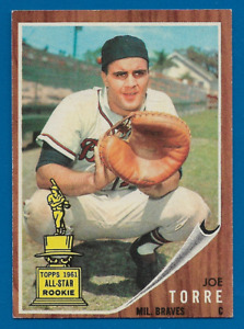 1962 Topps Joe Torre RC Rookie Card #218 Milwaukee Braves EX-MT