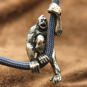 Lanyard Bead Brass Gorilla Knife Beads Orangutan Paracord Bead Umbrella Rope