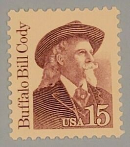Scott 2177- 15c Buffalo Bill Cody, Great Americans- MNH 1988- unused mint stamp