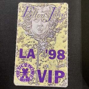 1998 Elton John LA Los Angeles ‘98 The Big Picture Tour VIP Sticker Ticket Pass