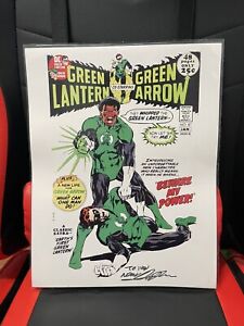 Green Lantern Green Arrow #87 John Stewart Corps Cover Print Signed Neal Adams