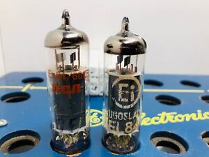 Matched Pair 6BQ5 EL84 Ei (Old,Former Yugoslavia Factory) Tested Audiophile Tube