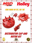 MSD Distributor Cap And Rotor Kit For Ford F-150 F-250 F-350 Bronco Mustang V8 (For: 1985 Ford Crown Victoria)