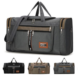 60L Men Women Large Duffle Bag Travel Luggage Sport Handbag Waterproof Tote Bags