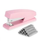 New ListingDeli Stapler, Desktop Staplers with 640 Staples, Office 25 A4-pink