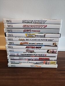LOT 12 NINTENDO WII GAMES MOST COMPLETE CIB Tested RAYMAN CARS SPEED RACER PARTY