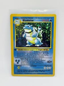 Pokémon 1pc Set Blastoise Holo Base Fan Art/Gift/Display Card