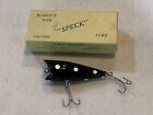 Vintage Old Wood Ramco’s Speck Fishing Lure Black/White Spots In Box Nice!!