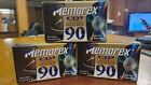 Lot of (3) Memorex CD2 Cassette Tape HIGH BIAS Type II 90 Minutes NEW Sealed