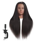 Cosmetology Mannequin Head Afro American Hair Styling Hairdresser Training 28