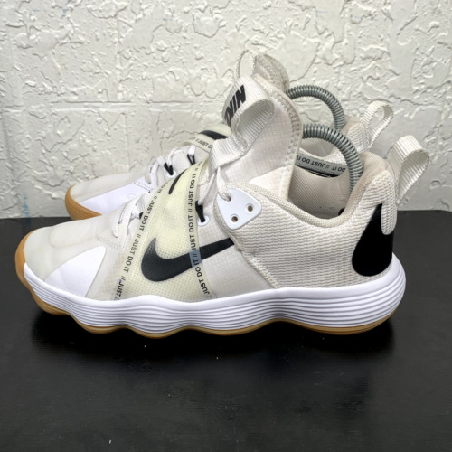 Nike Volleyball Shoes Womens Size 8 React HyperSetWhite Black Gum C12956-100