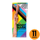 BODYMARK Temporary Tattoo Markers, Pride Pack, 11-Count Pack