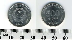 New ListingViet Nam 2003 - 500 Dong Nickel Clad Steel Coin - National emblem