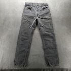 VTG Levis Jeans 32x32* Gray 505 Regular Straight Made in USA 90s Denim