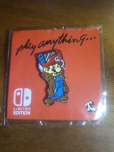 Nintendo Pin Super Mario Play Anything Limited Edition Rare Tom Kurzanski BNG