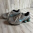Vintage Nike Shox Silver Blue Dad Sneakers Womens Size 9