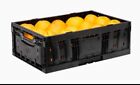 IFCO Black Lift Lock Reusable Plastic Crate Model 6419