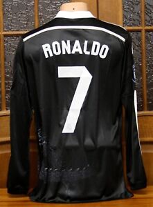 Real Madrid 2014-2015 Third Kit Long sleeve Black Dragon Jersey