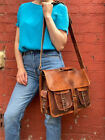 Men's Vintage Leather Messenger Briefcase Satchel Shoulder Laptop Bag # Top Bag