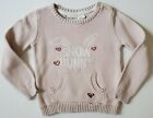 Roxy Girls’ Knit Hush Pink Color Snow Bunny Cotton Sweater Size 3.
