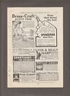 Vintage 1910 BRASS-CRAFT OUTFIT Magazine AD~Thayer & Chandler~LYON & HEALY HARP