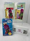 Barney Friends VHS Lot 4 Fun & Games Manners In Concert Home Sweet Homes 90s VTG