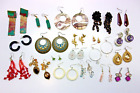 Vintage to Now Fashion Jewelry PIERCED  EARRING Lot Mixed Materials, Styles #72