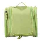 HOMESMART Green Polyester Zipper Closure Multi Pockets Travel Toiletry Bag Gifts