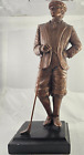 1920's Gentlemen Outfit Austin Sculpture Bronze Resin Golfer Statue 16”