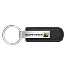 Dodge  Scat-Pack Challenger Black Leather Strap Key Chain Keychain Key-Ring