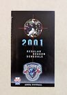 2001 Buffalo Destroyers Arena Football Pocket Schedule AFL