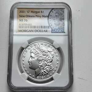 New Listing2021  Morgan O Dollar NGC MS70