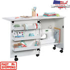 Sewing Craft Cart Storage W/ Arts Tables Furniture Rolling Cabinet Organizer New