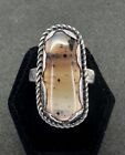 Sterling Silver Size 8 Montana Agate Ring